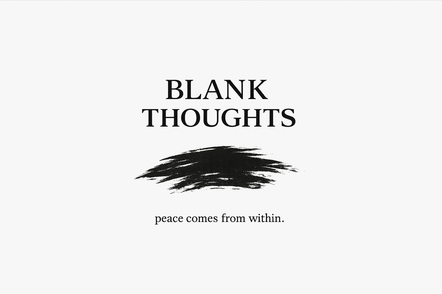 Blank Thoughts | Oversized Graphic Tee