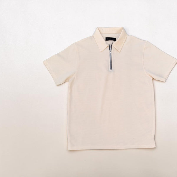 Rovelle Signature Knitted Polo Beige back view Pakistan