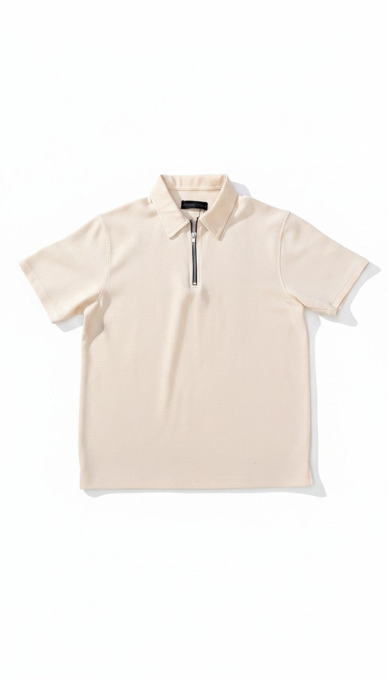 Signature Knitted Zipper Polo