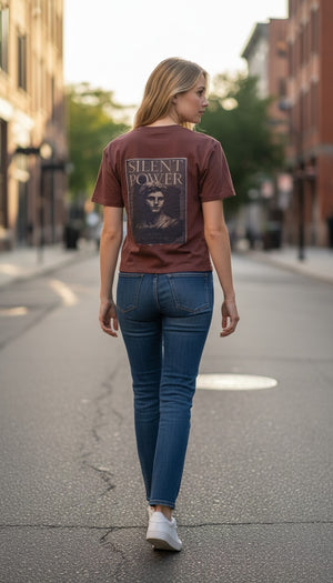 Silent Power | Raw-Edge Patchwork | Boxy Tee