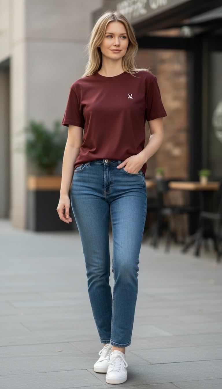 Rovelle Brown Boxy Tee back view men fashion Pakistan