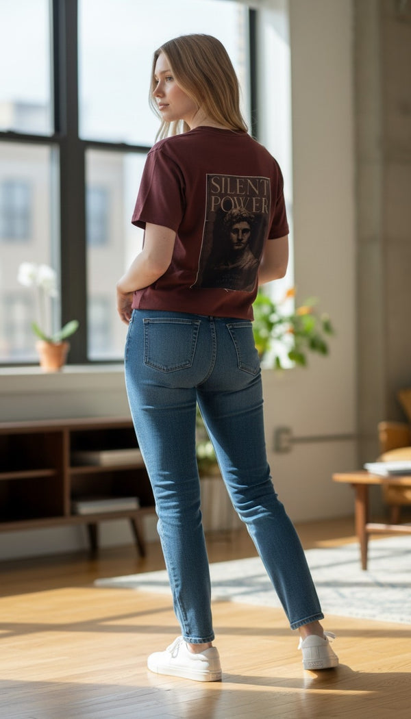 Silent Power | Raw-Edge Patchwork | Boxy Tee