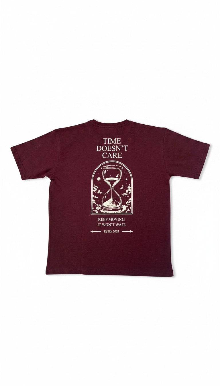 Essential Oversized Tee | Maroon