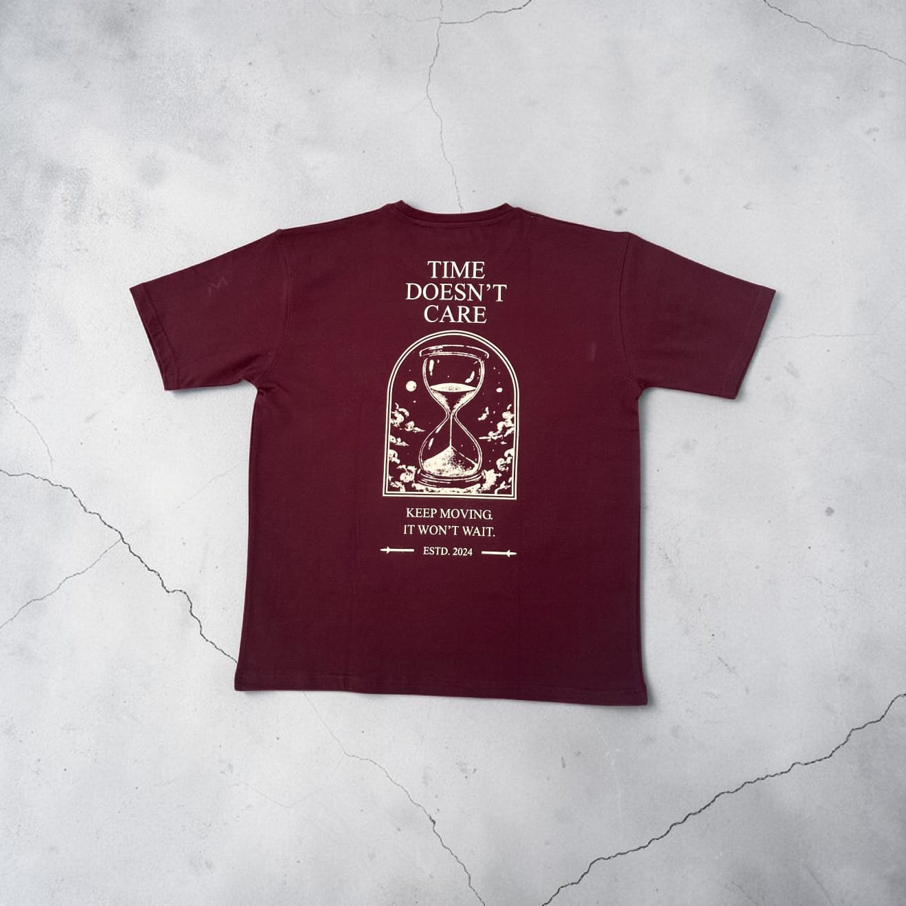 Essential Oversized Tee | Maroon