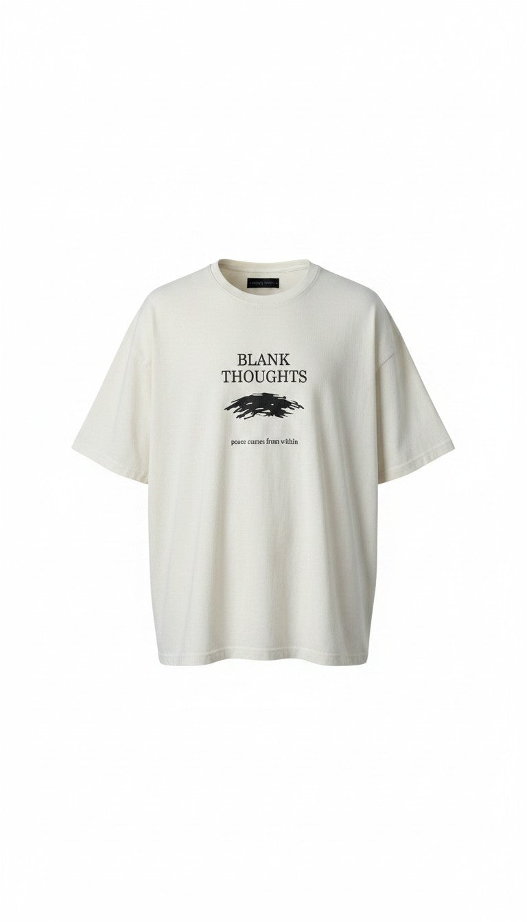 Blank Thoughts | Oversized Graphic Tee