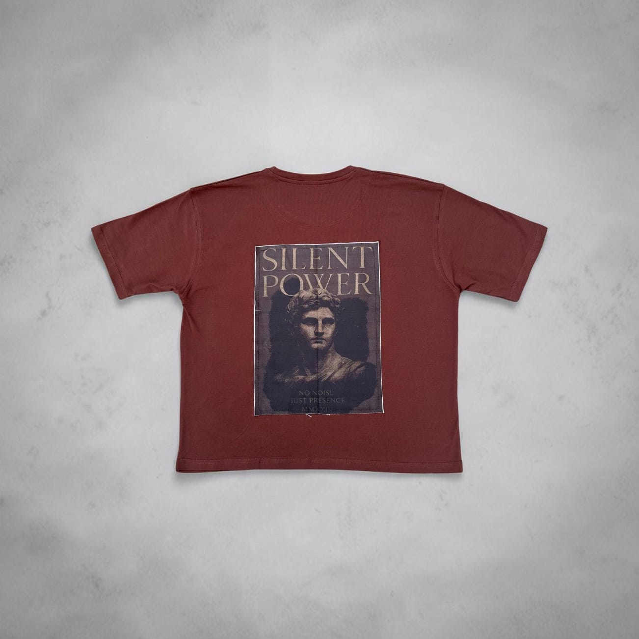 Silent Power | Raw-Edge Patchwork | Boxy Tee