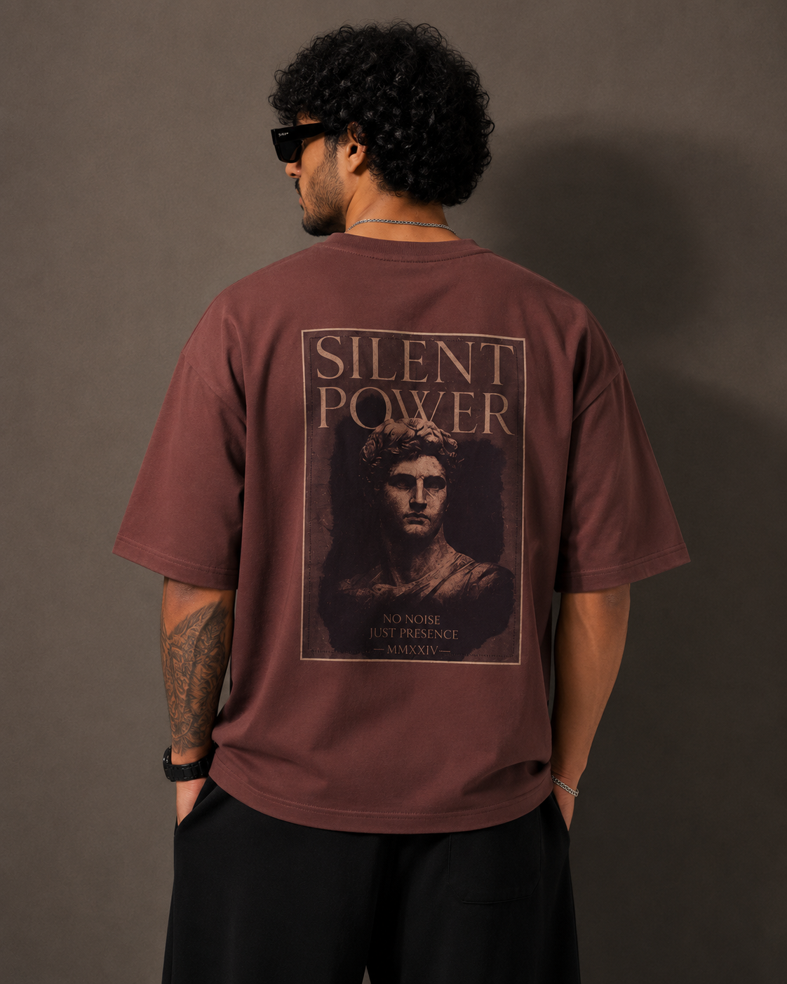 Silent Power | Raw-Edge Patchwork | Boxy Tee